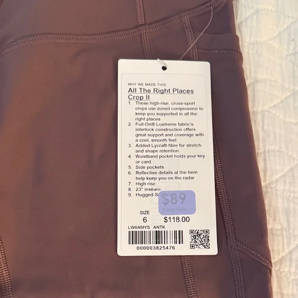 Lululemon all the right places crop II - Picture 2 of 4